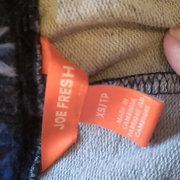 EUC 2 pairs  navy printed sweatpants - Picture 3 of 5